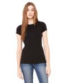 Ladies slim fit ribbed t shirt